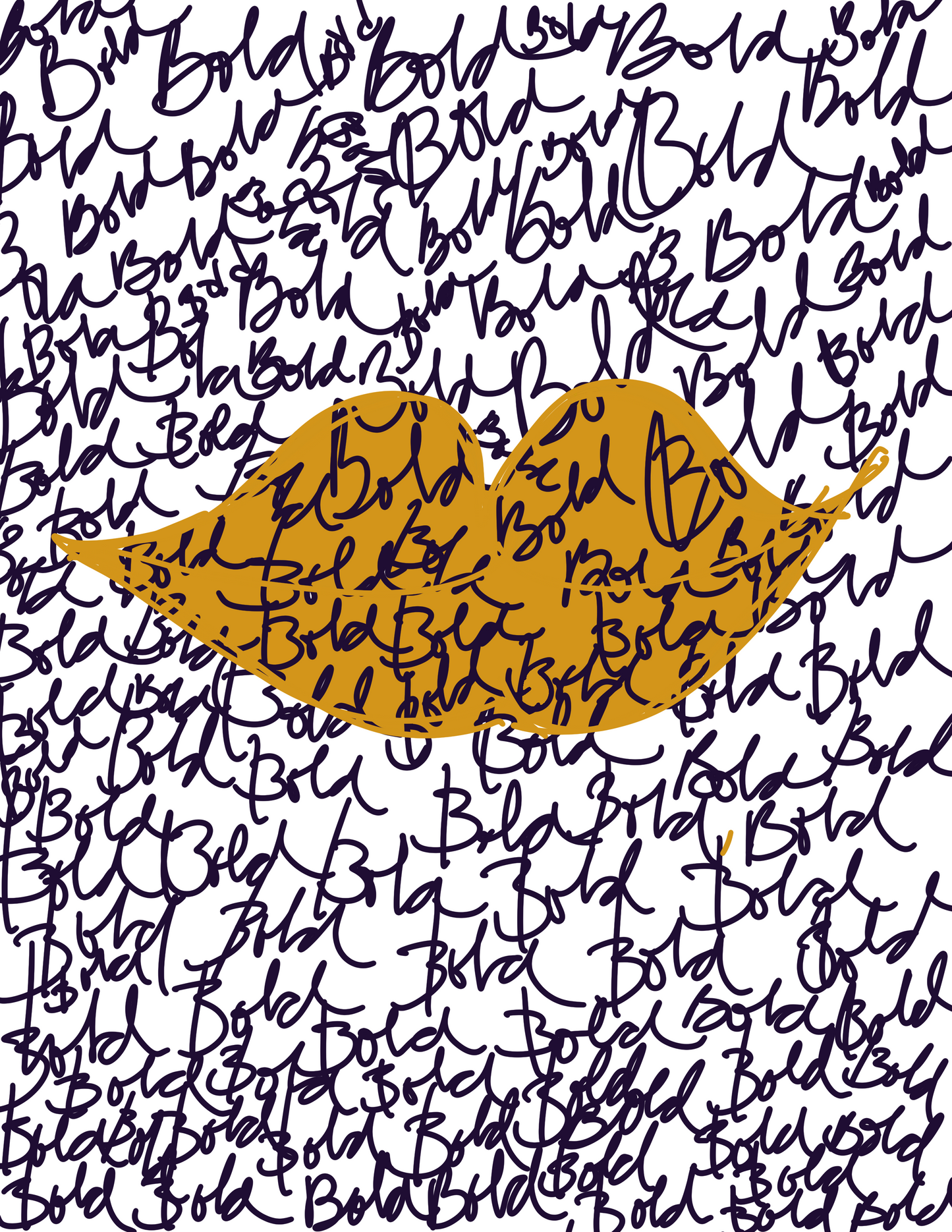 Bold Lips print