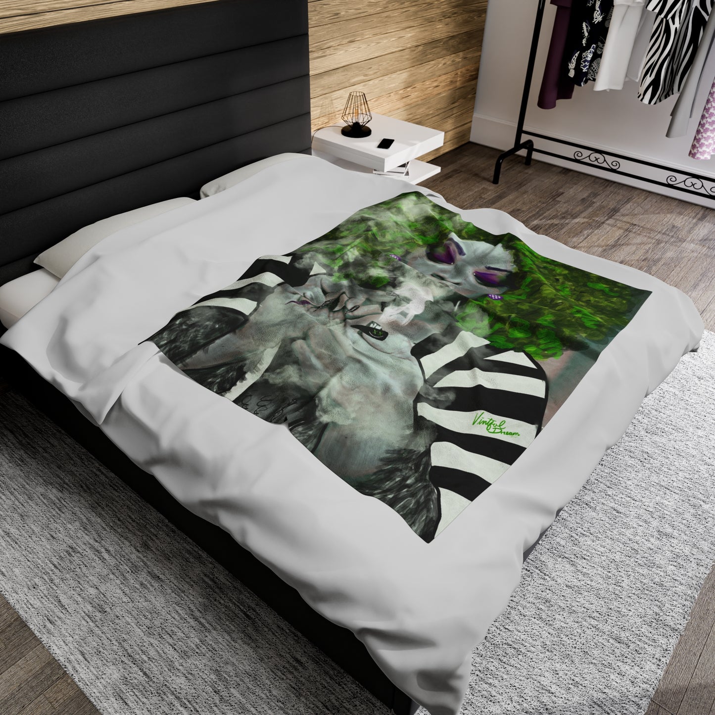 Beetlejuicy Plush Blanket
