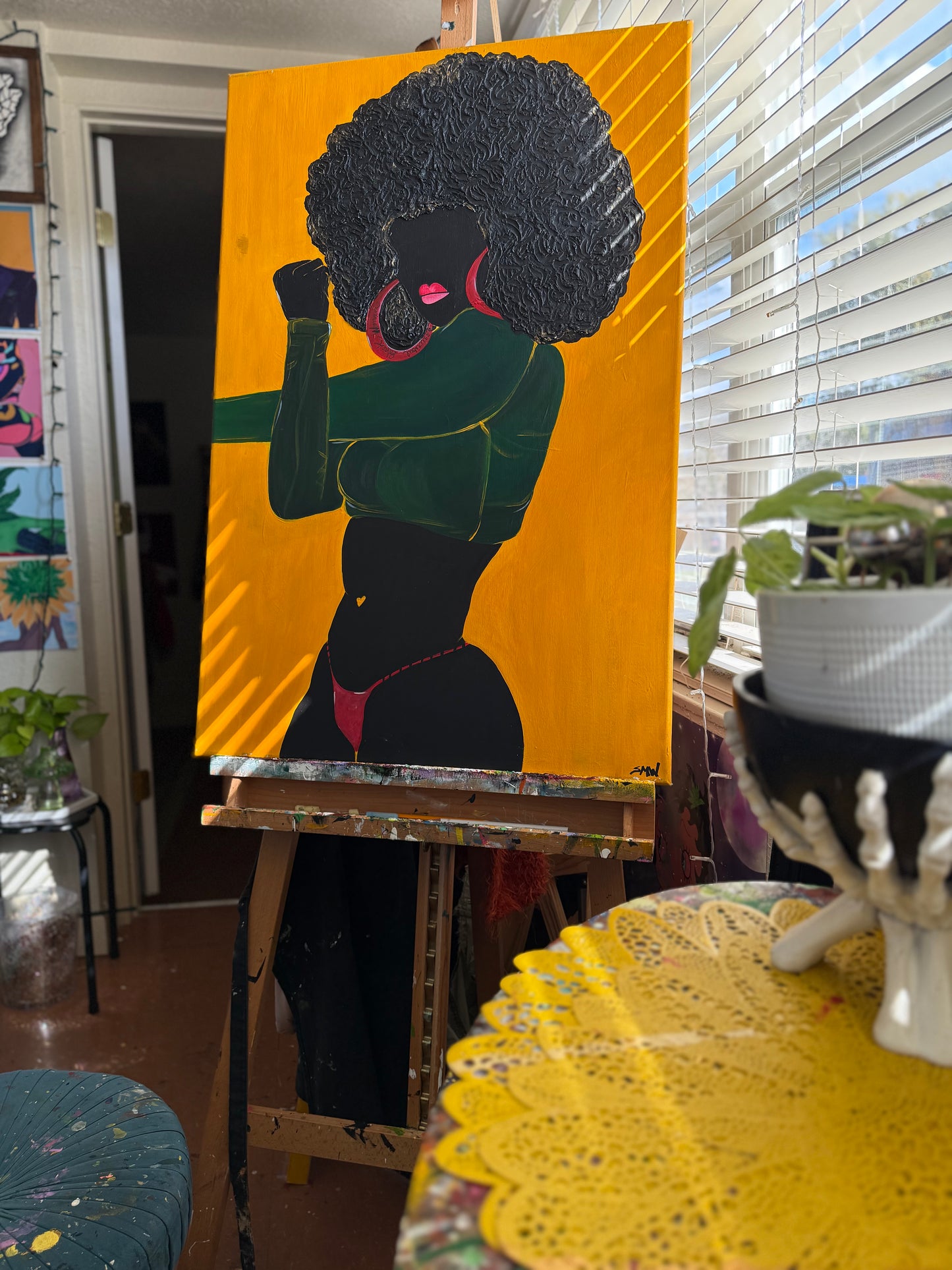 Afro Queen- Original painting