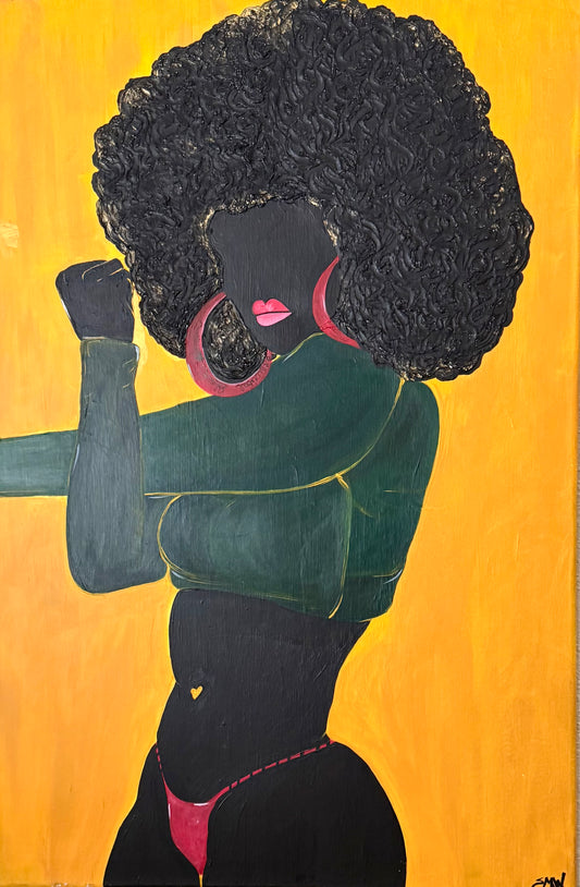 Afro Queen- Original painting