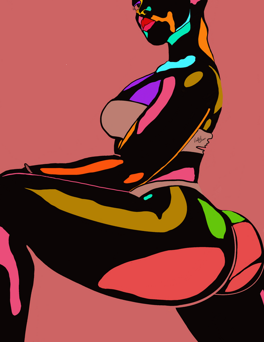 Mrs Peaches print