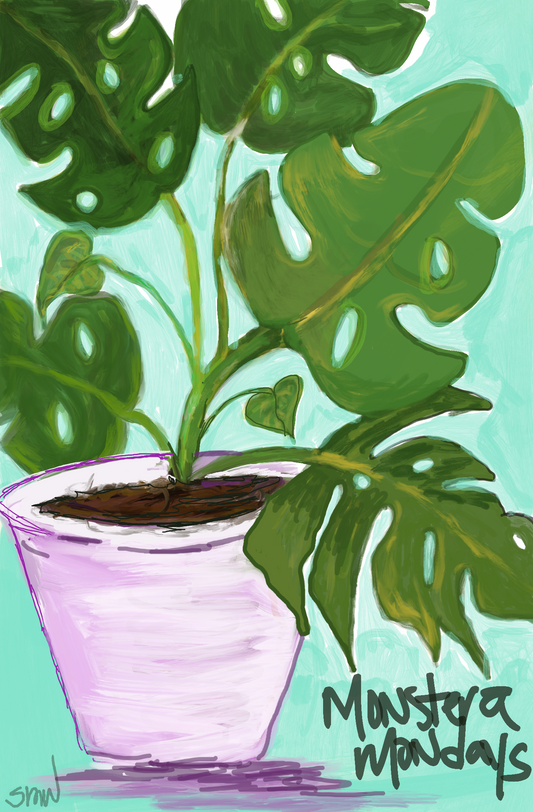 Monstera Mondays print